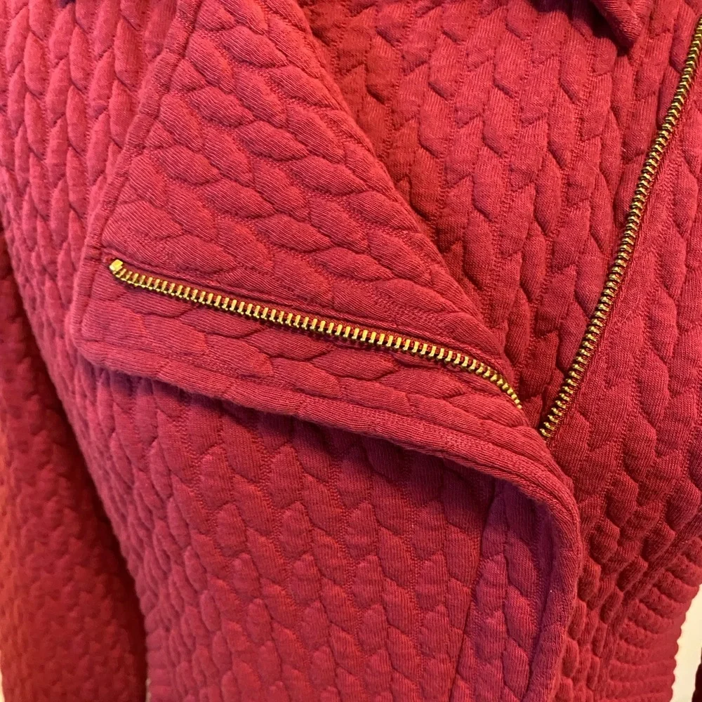 Isaac Mizrahi quilted moto style jacket. Size XS - Picture 4 of 13